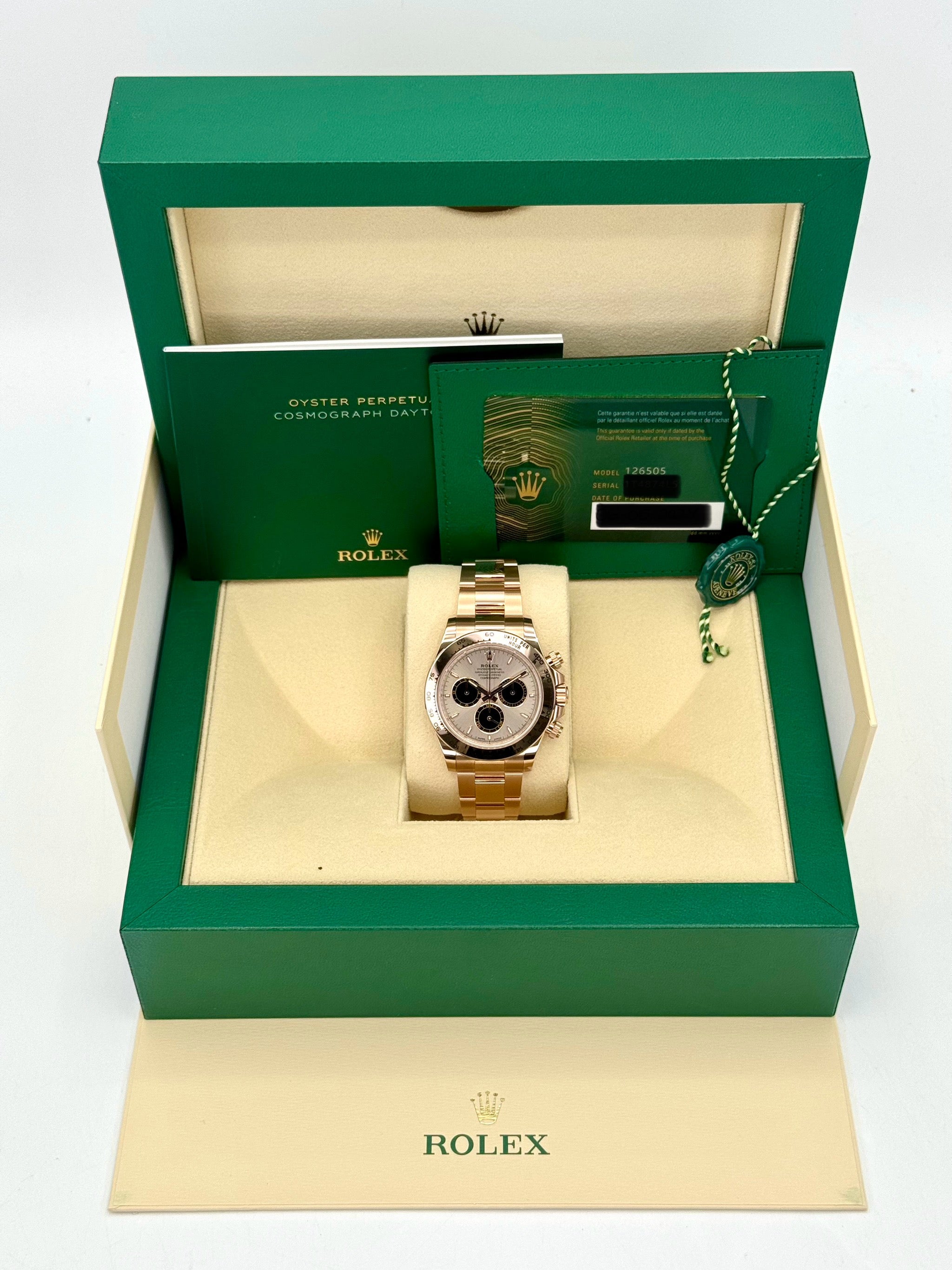 NEW 2024 ロレックス デイトナ 40mm 126505 ローズゴールドサンダストダイヤル