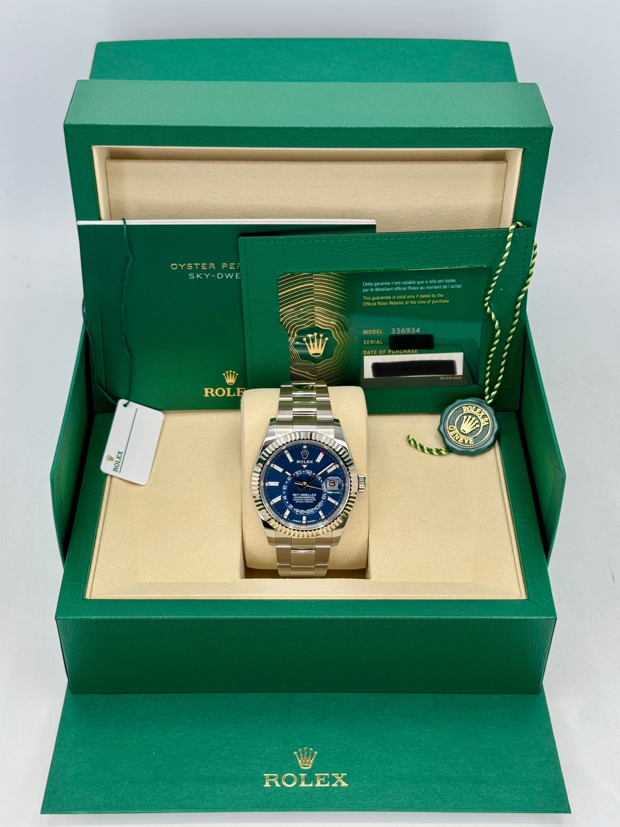 NEW 2025 ロレックス スカイドゥエラー 42mm 336934 オイスターブルーダイヤル
