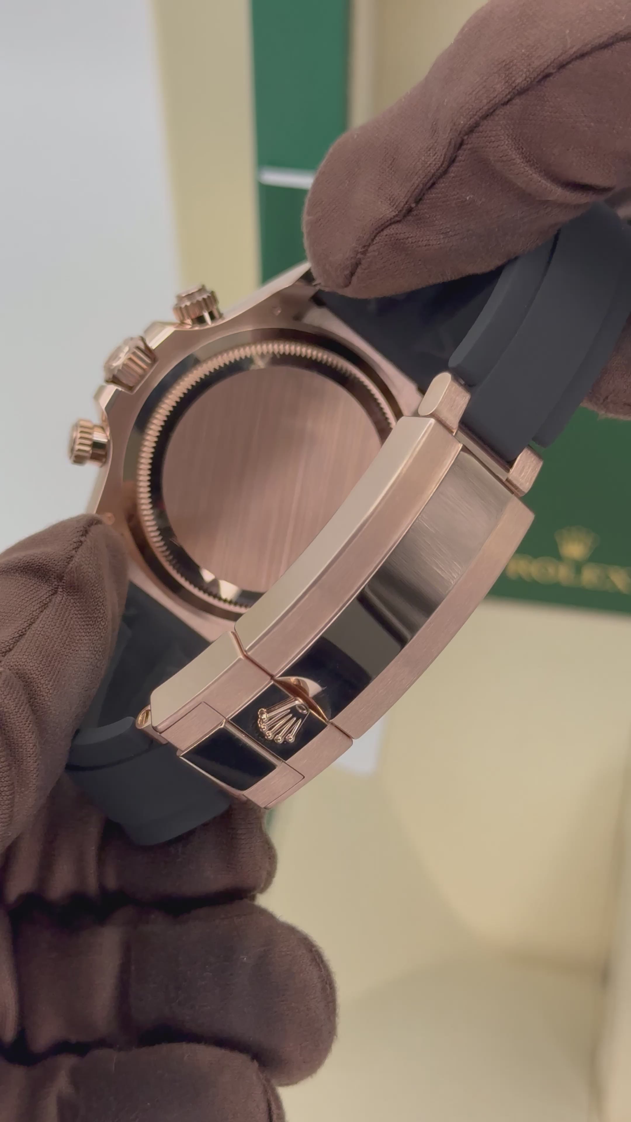 NEW 2024 ロレックスデイトナ40mm 126515LN ローズゴールドオイスターフレックスブラックダイヤル