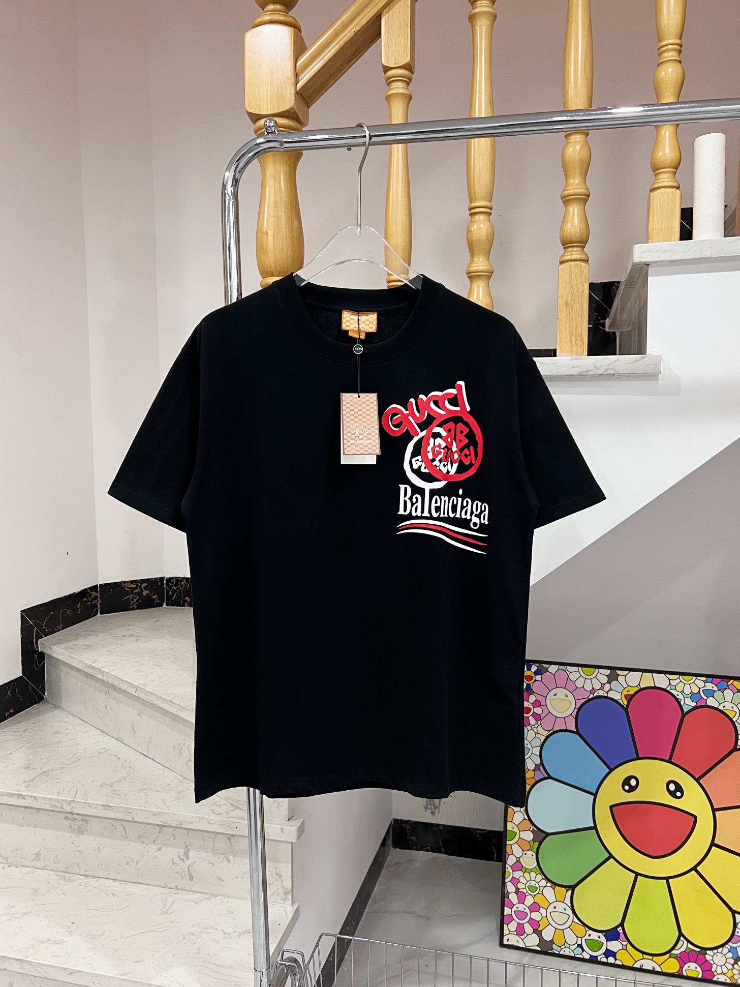 【Gucci ✖️ BALENCIAGA 】（グッチ✖️ バレンシアガ ）半袖Tシャツ 男女兼用