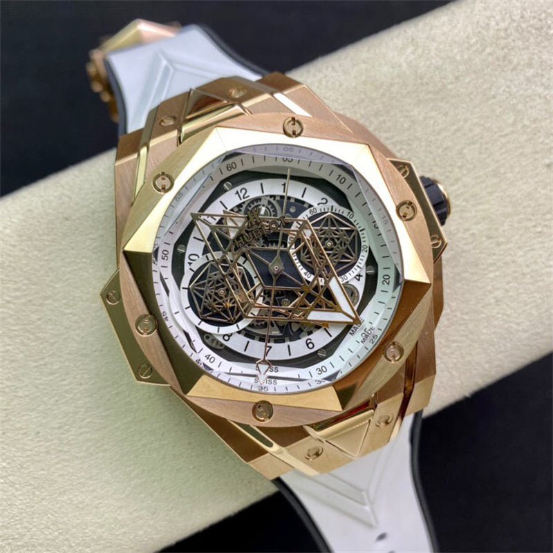 ウブロビッグバン ウニコ サンブルーII キングゴールド ホワイト 世界限定100本 418.OX.2001.RX.MXM20