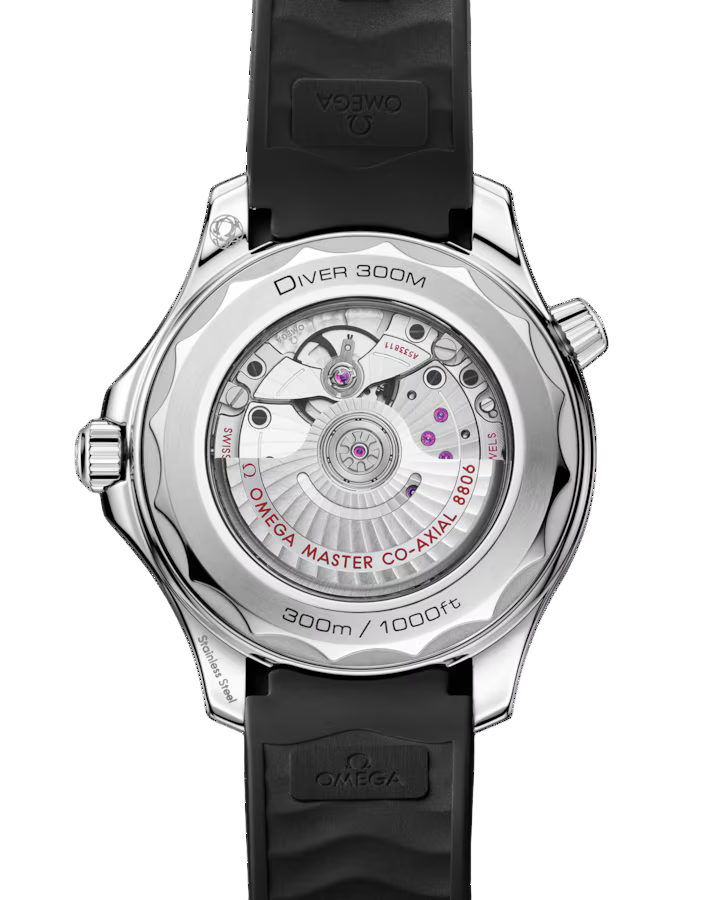 SEAMASTER DIVER 300M 42 MM, STEEL ON RUBBER STRAP OMAGE