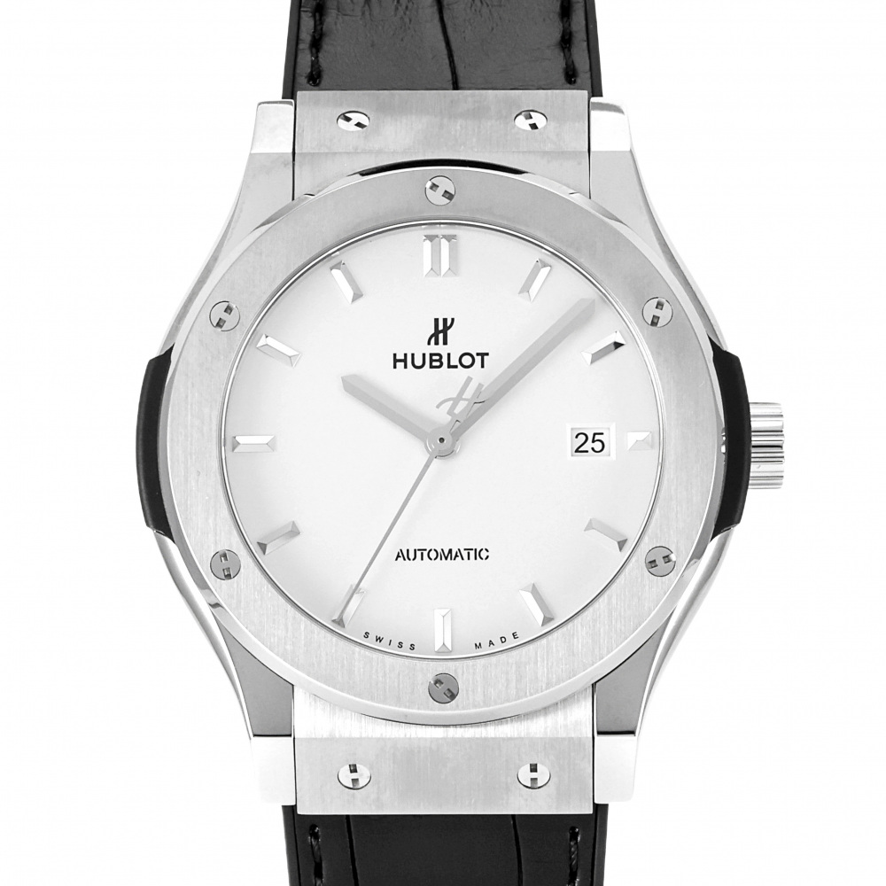 ウブロ HUBLOT クラシックフュージョン チタニウム オパリン