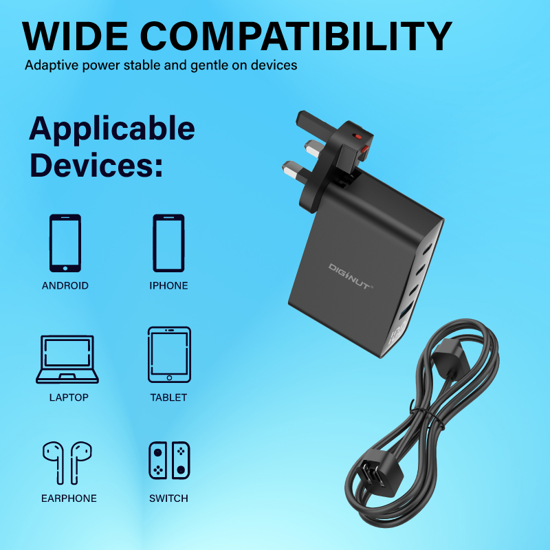 Diginut RCE-10002100W GaNSmart Charger / Black