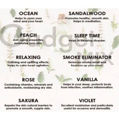 Gadget MIX DIGINUT Essential Oils Collection/120ml Aromatherapy/100% Natural Botanical Extracts/Water Soluble