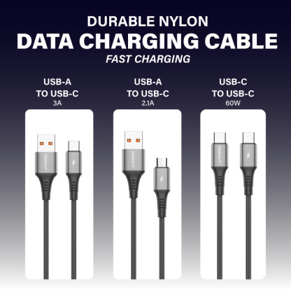 Diginut BA-1238C USB-A To Type-C /BA-1238R To Micro /BC-1238C/BC-0238C Aluminum Alloy Data Cable 3A 1.2M