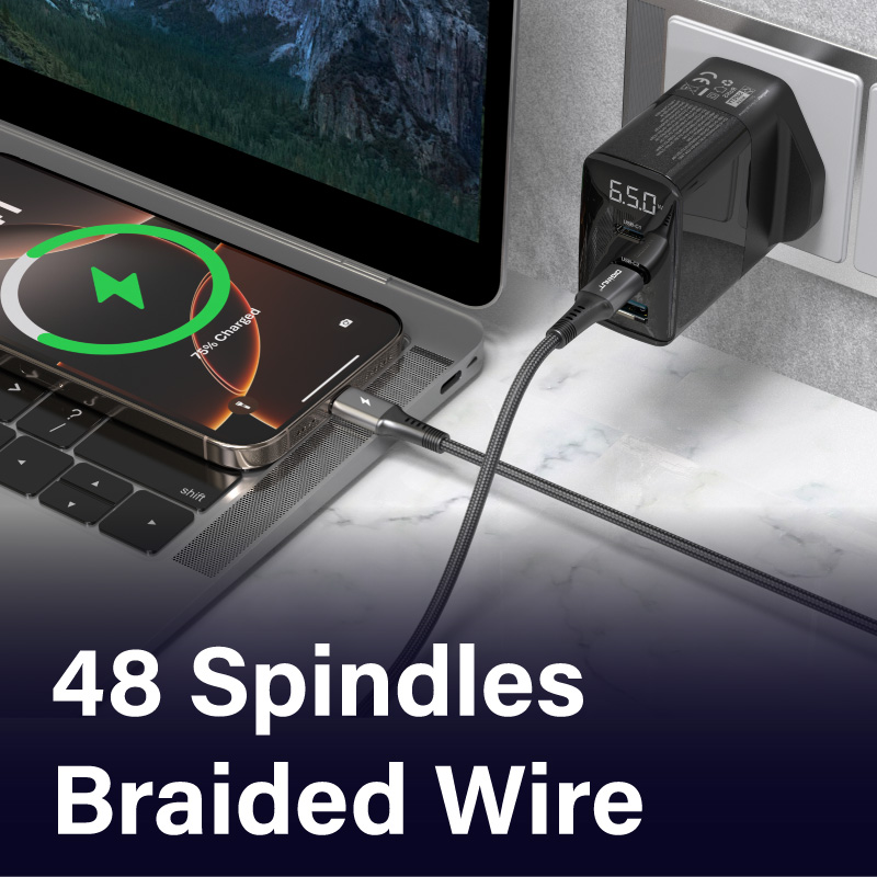 Diginut BA-1238C USB-A To Type-C /BA-1238R To Micro /BC-1238C/BC-0238C Aluminum Alloy Data Cable 3A 1.2M