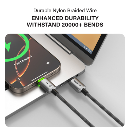 Diginut BC-1237C/BC-2037C/BC-3037C Type-C To Type-C Zinc Alloy Data Cable 60W 1.2M Grey