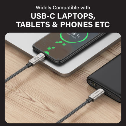 Diginut BC-1250C/BC-2050C Type-C To Type-C Zinc Alloy Magnetic Data Cable 60W1.2M/2M Grey