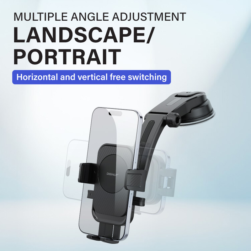 Diginut CH-28 360° Rotation Car Holder Black