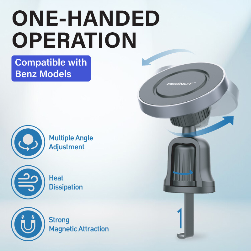 Diginut CH-32 Air Vent Magnetic Car Mount Black