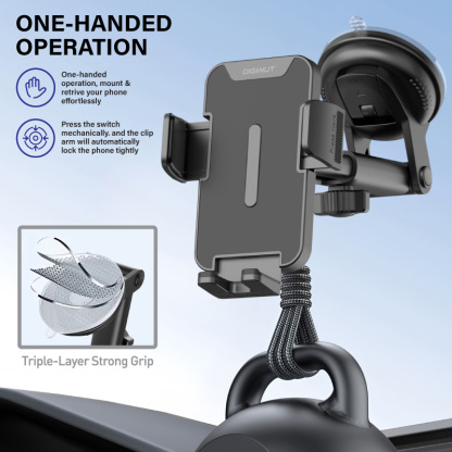 Diginut CH-35 Dashboard Car Mount Black