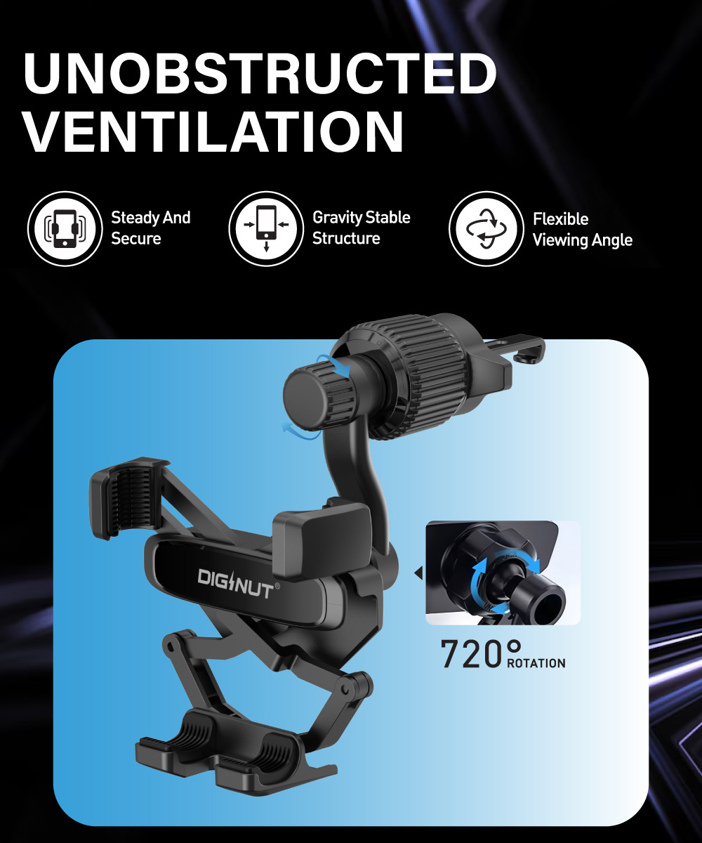 Diginut CH-37 Gravity Car Mount Black
