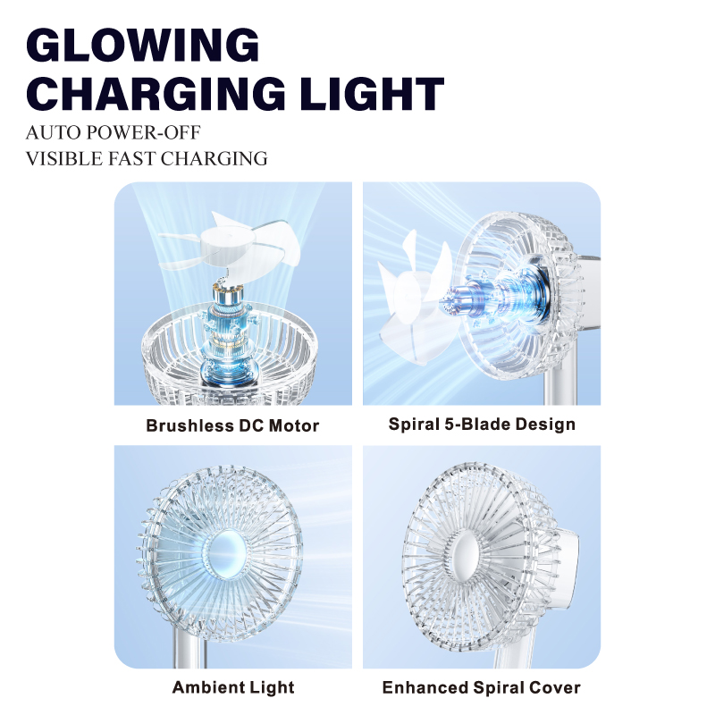 Diginut CL-65 Transparent Desk Fan