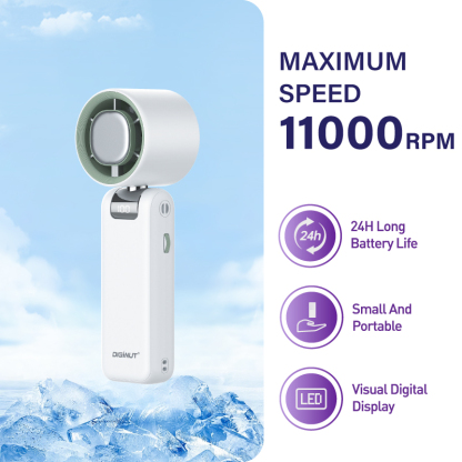 Diginut CL-85 Foldable Handheld Fan Grey
