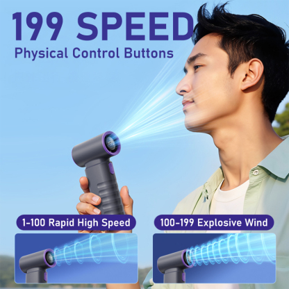 Gadget Mix Diginut CL-90 Ultra199 Speeds Super Power Turbo Fan/Grey