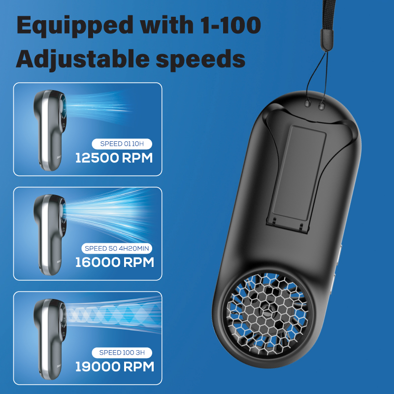 Gadget Mix DIGINUT CL-93 Ultra Mini Collapsible Fan Stand 19000RPM 2000mAh Type-C Fast Charging Portable Fan