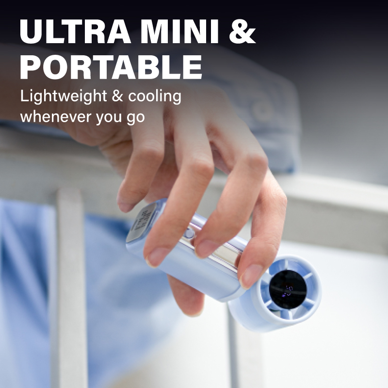 Gadget Mix DIGINUT CL-96 Ultra-Mini Turbo Fan 100 Speeds 3000mAh Battery Portable Mini Fan