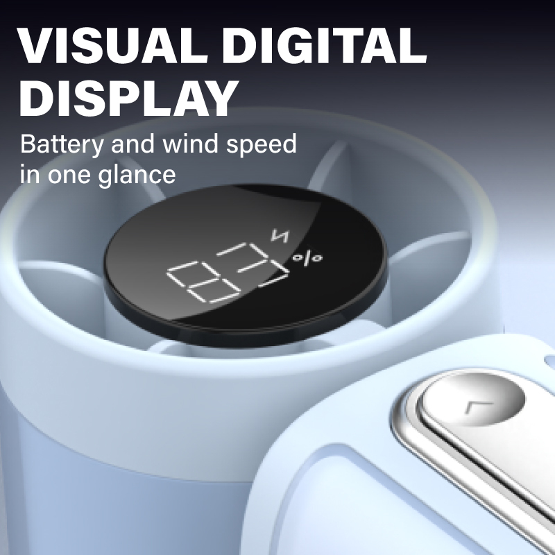 Gadget Mix DIGINUT CL-96 Ultra-Mini Turbo Fan 100 Speeds 3000mAh Battery Portable Mini Fan