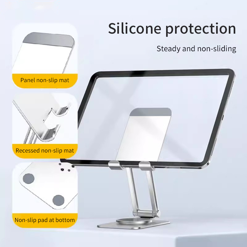 Diginut DJ-21 Foldable & 360-Degree Rotation Phone Stand Silver