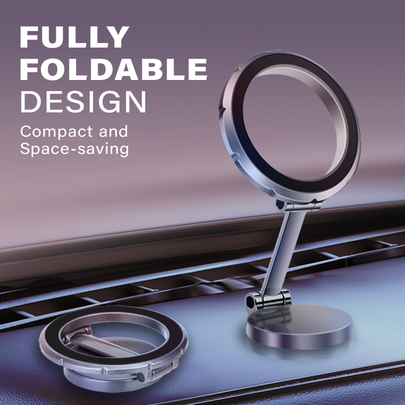 Gadget Mix Diginut DJ-23 360° Rotation Magnetic Folding Phone Stand Grey/Sliver