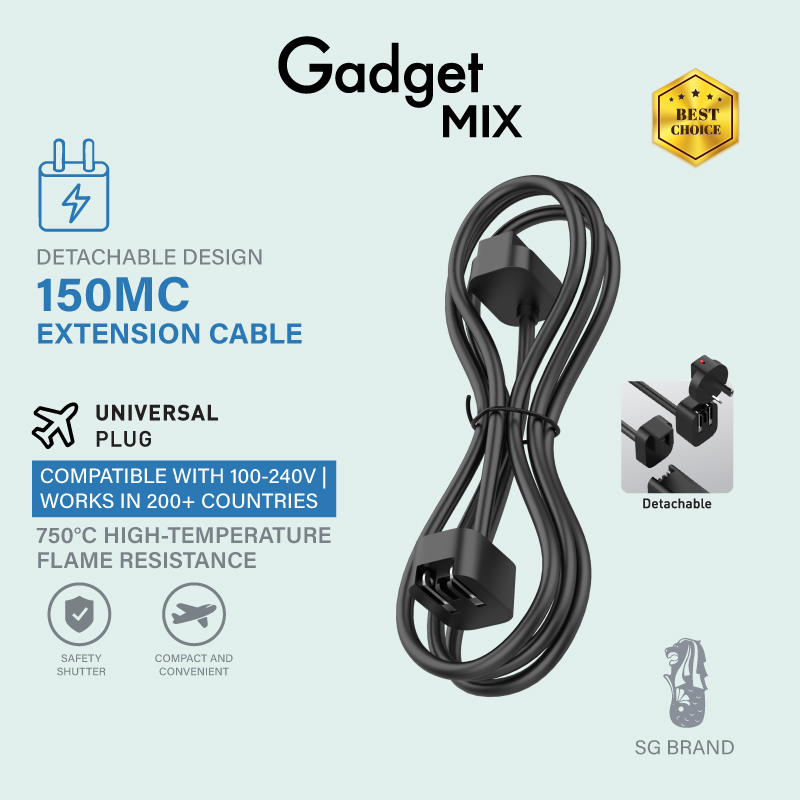 Gadget Mix Diginut DLC-1501 Extension Cable/1.5M Black