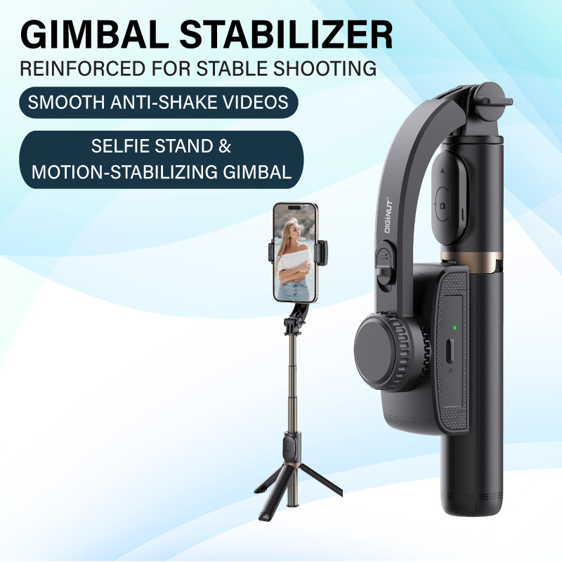 Diginut DT-20 Selfie Stick Stabilizer Black