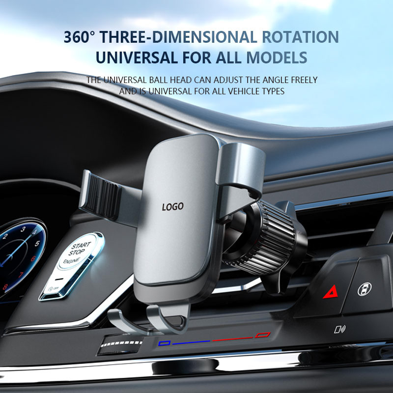 Gadget Mix DIGINUT CH-51 Auto Phone Holder 360° Rotation Gravitational Design for Car, 4.7-6.7 Inch