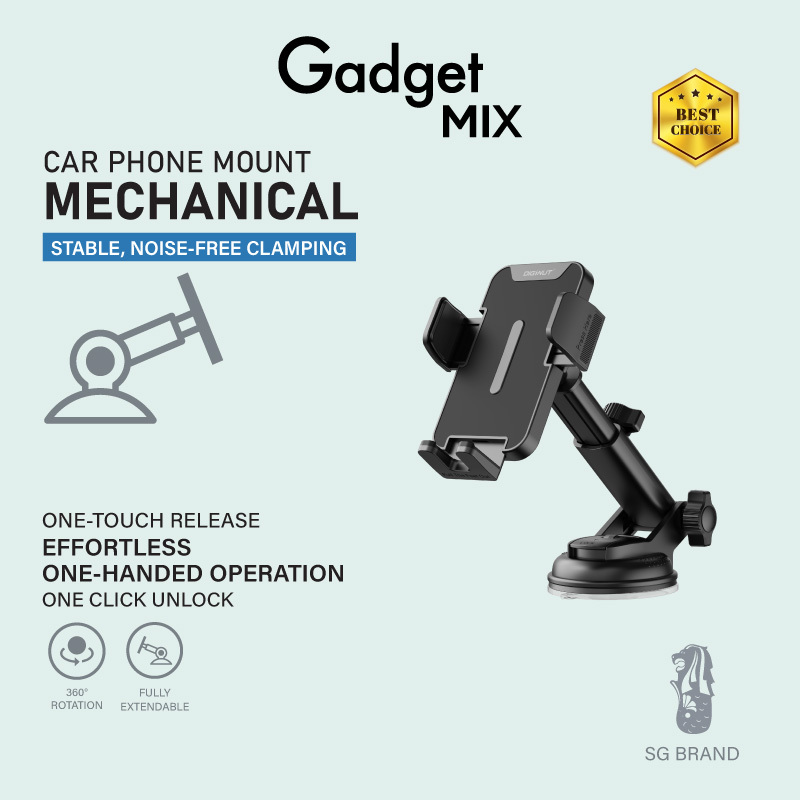 Gadget Mix Diginut CH-35 Dashboard Car Mount Black