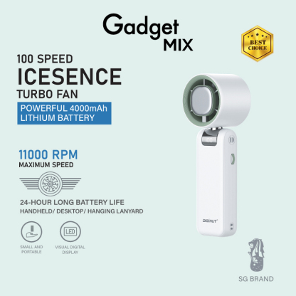 Gadget Mix Diginut CL-85 Foldable Handheld Fan Grey