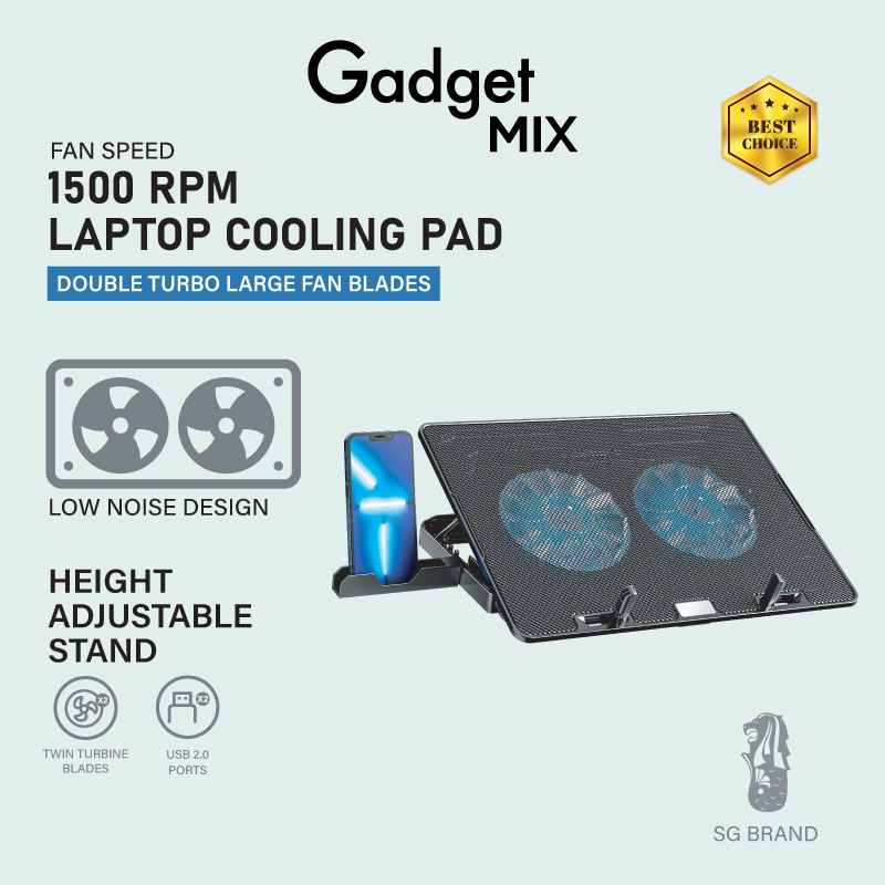 Image 33: Gadget Mix Diginut CL-N10 Laptop Cooling Pad Black