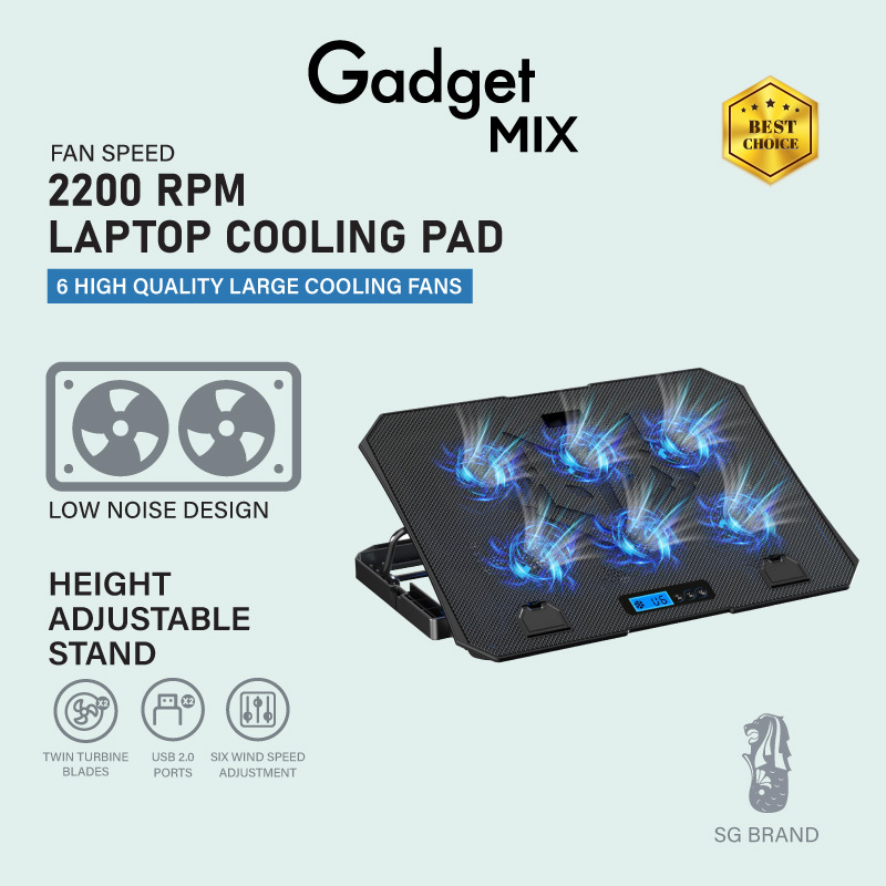 Gadget Mix Diginut CL-N15 Laptop Cooling Pad Black