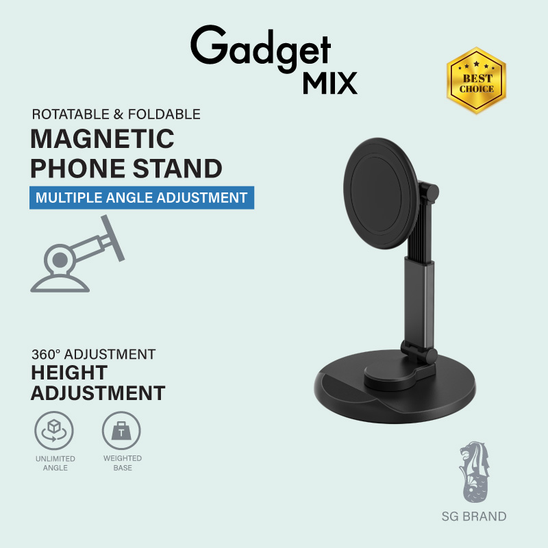 Gadget Mix Diginut DJ-26 Magnetic Adjustable Stand Black