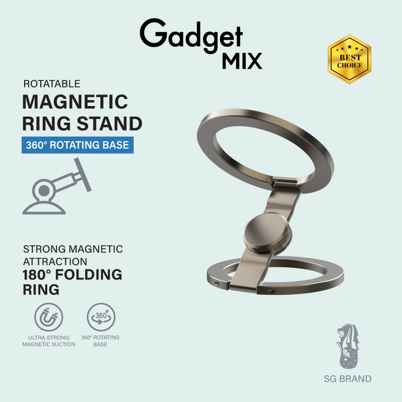 Gadget Mix Diginut DJ-28 Metal Ring Phone Holder Grey