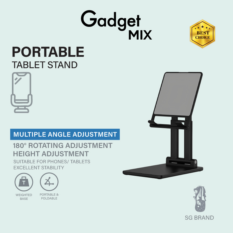 Gadget Mix Diginut ZJ-21 Portable Tablet Stand / Black