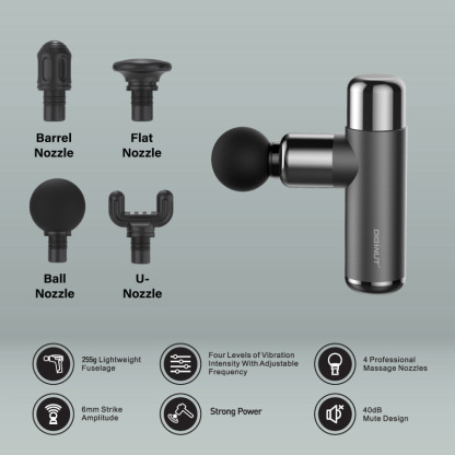 Diginut MS-10 Metallic Portable Fascia Gun Gray Black