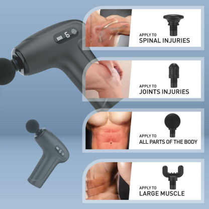 Gadget Mix Diginut MS-08 Mini Digital Display Massage Gun Grey