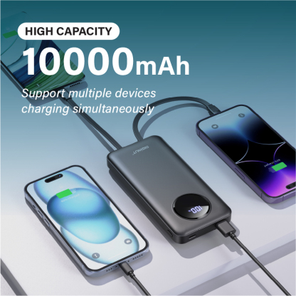 Gadget MIX Diginut PX-10 Powerbank with Cables Black/White 10000mAh fast charging