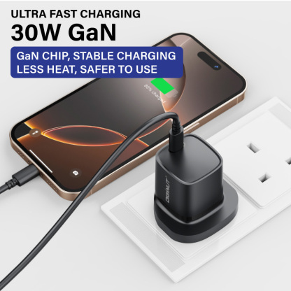 Diginut RLC-545UK GaN 30W Type-C Wall Charger Black