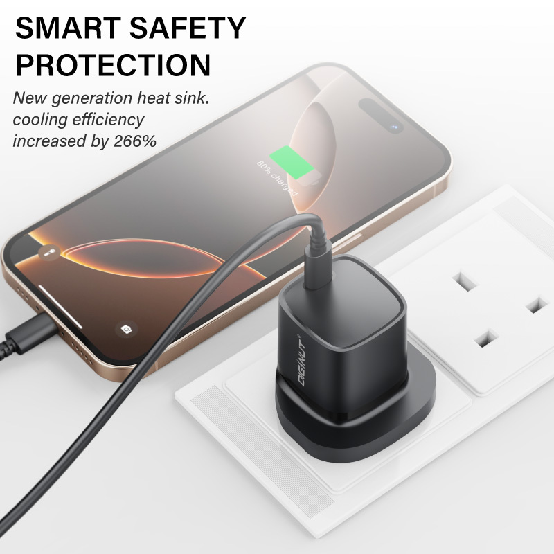Diginut RLC-545UK GaN 30W Type-C Wall Charger Black