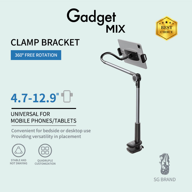 Gadget Mix Diginut SD-610 Tripod Stand Black/Flexible Viewing/Versatile Use