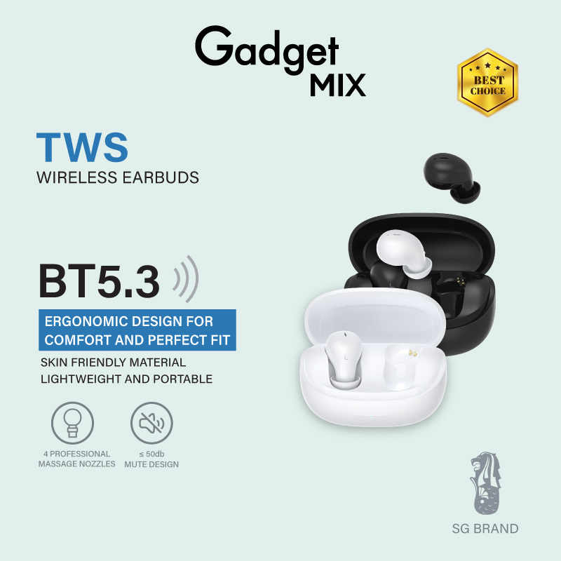 Gadget Mix Diginut T-38 Pro True Wireless Earbuds White/Black