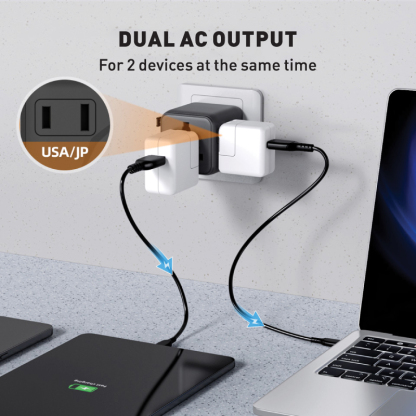 Diginut TR-12 Mini Universal Travel Adapter Black