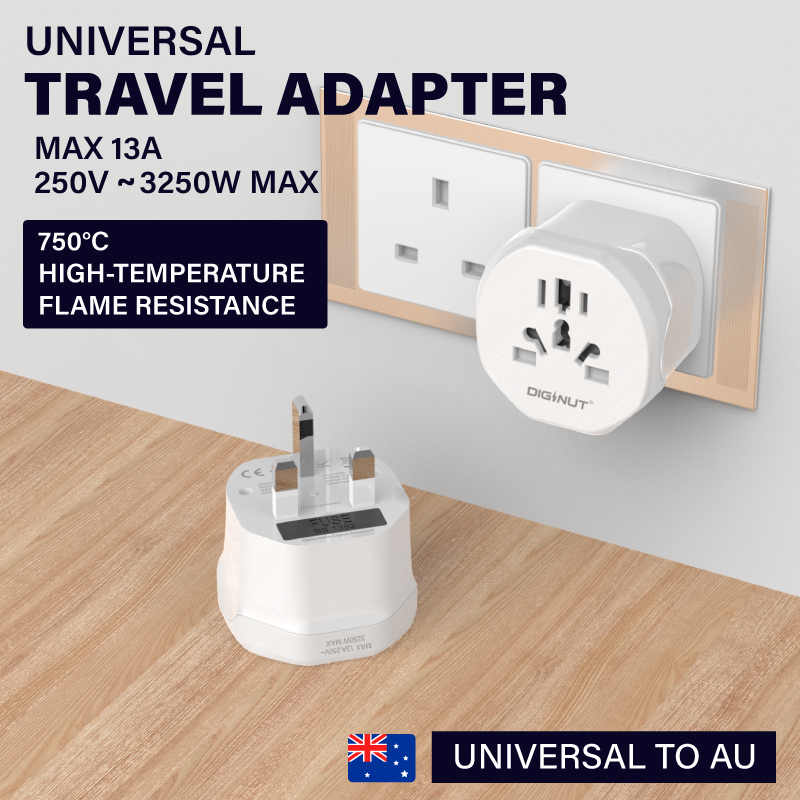 Diginut UA-20 Universal to UK / UA-21 Universal to US /UA-22 Universal to AU/UA-23 Universal to EU Adapter
