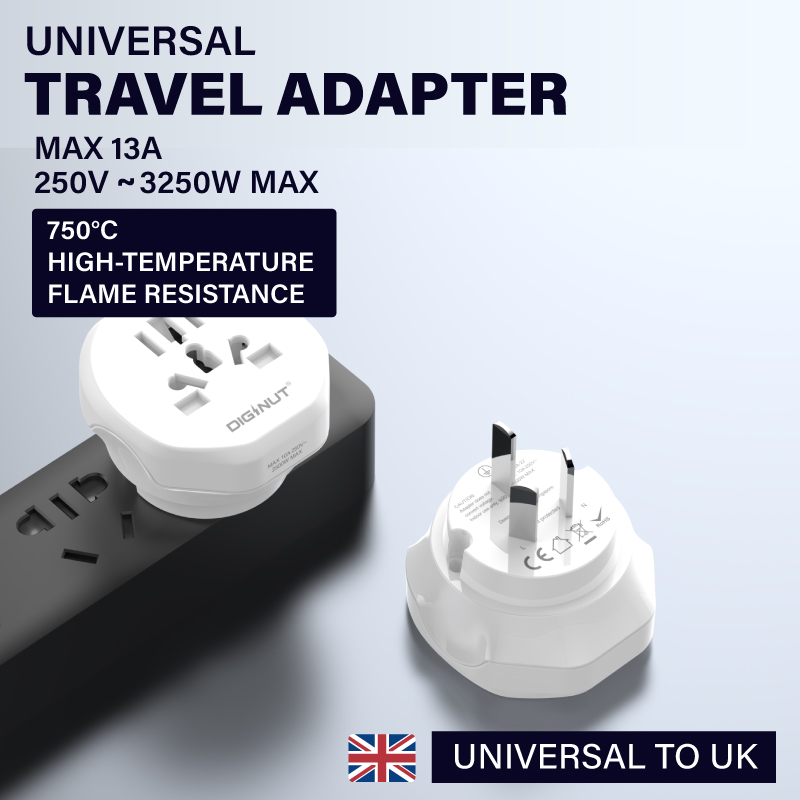 Diginut UA-20 Universal to UK / UA-21 Universal to US /UA-22 Universal to AU/UA-23 Universal to EU Adapter
