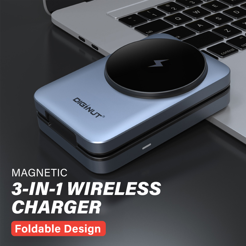 Diginut W-128 3-1N-1 Wireless Charger Grey