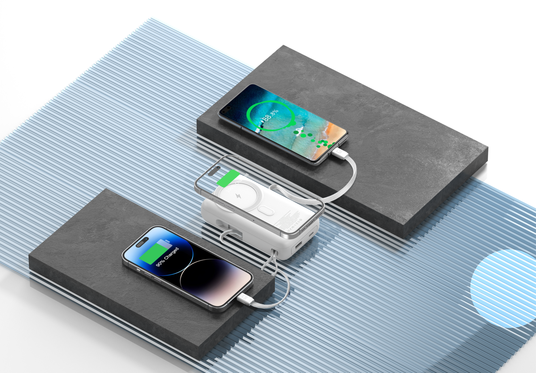 Gadget MIX P-33 10000mAh PD30W+PPS33W+22.5W Super Mini Powerbank/ Support PD3.0, PPS, QC3.0/ Compact And Portable