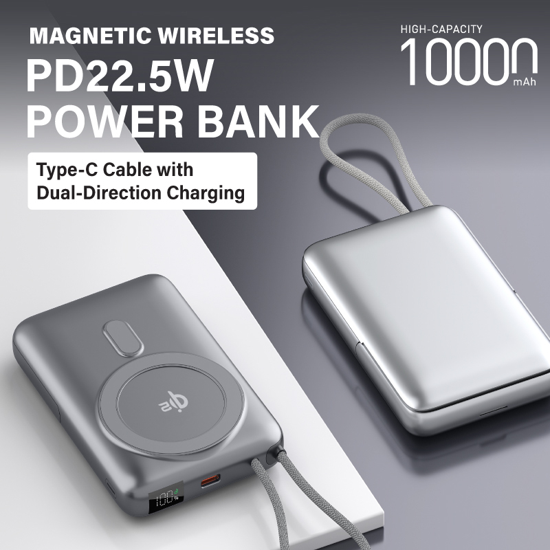 Diginut W-52 Pro 10000mAh 22.5W Power bank Gray