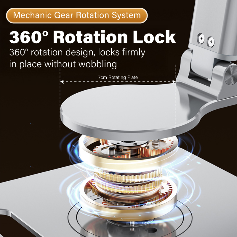 Diginut ZJ-22 Aluminum Alloy Height-Adjustable Swiel Mount Grey