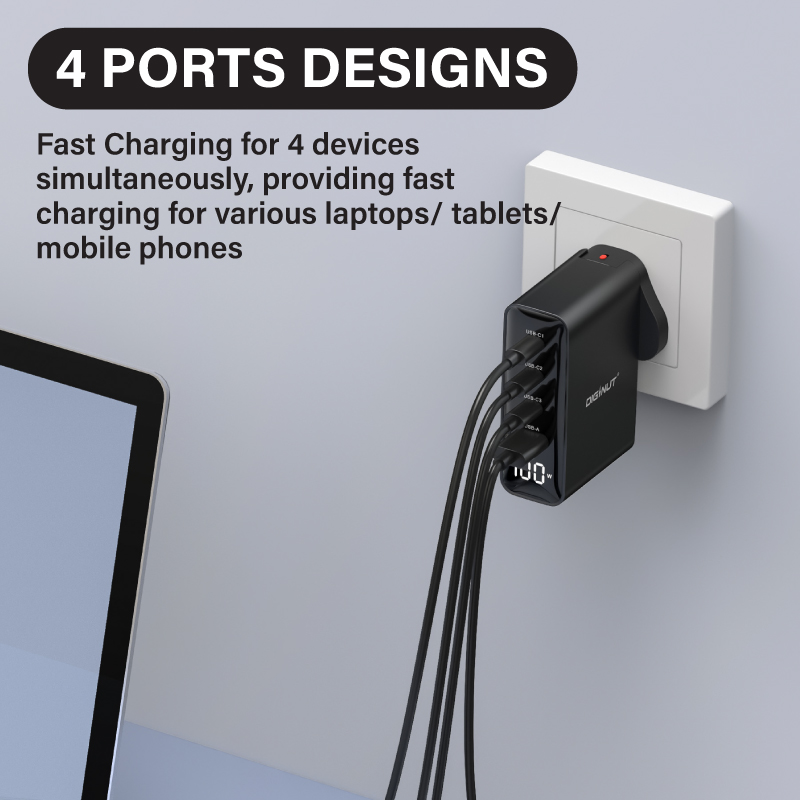 Diginut RCE-10002100W GaNSmart Charger / Black